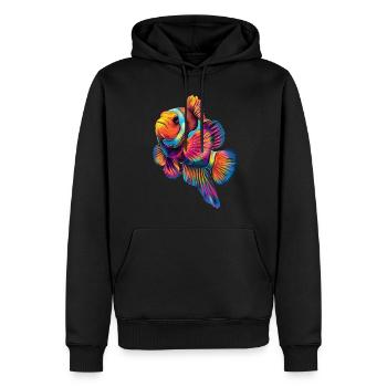Clownfisch - Männer Premium Bio Hoodie - Schwarz - Vorne - Nico (187cm)