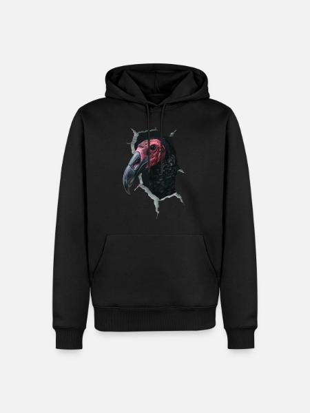 Geier - Männer Premium Bio Hoodie - Schwarz