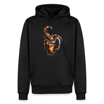 Scorpion Bier - Männer Premium Bio Hoodie - Schwarz - Vorne - Nico (187cm)