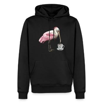 Löffel Kaffee - Männer Premium Bio Hoodie - Schwarz - Vorne - Nico (187cm)