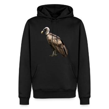 Geier - Männer Premium Bio Hoodie - Schwarz - Vorne - Nico (187cm)