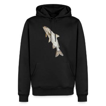 Tarpon - Männer Premium Bio Hoodie - Schwarz - Vorne - Nico (187cm)