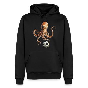 Tintenfisch - Männer Premium Bio Hoodie - Schwarz - Vorne - Nico (187cm)