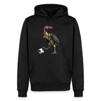 Geier - Männer Premium Bio Hoodie - Schwarz - Vorne - Nico (187cm)