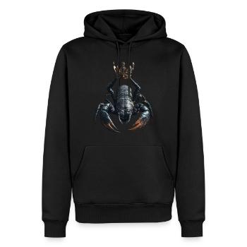 Skorpion - Männer Premium Bio Hoodie - Schwarz - Vorne - Nico (187cm)