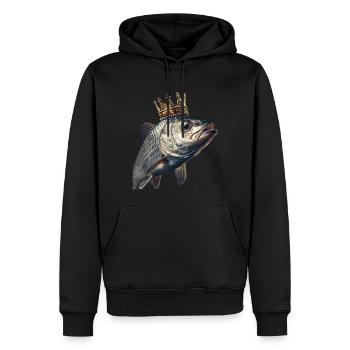 Tarpon - Männer Premium Bio Hoodie - Schwarz - Vorne - Nico (187cm)