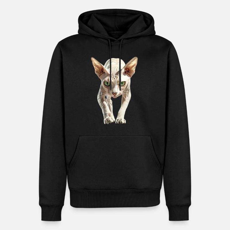 Sphinx - Männer Premium Bio Hoodie - Schwarz