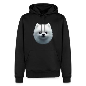 Zwergspitz - Männer Premium Bio Hoodie - Schwarz - Vorne - Nico (187cm)