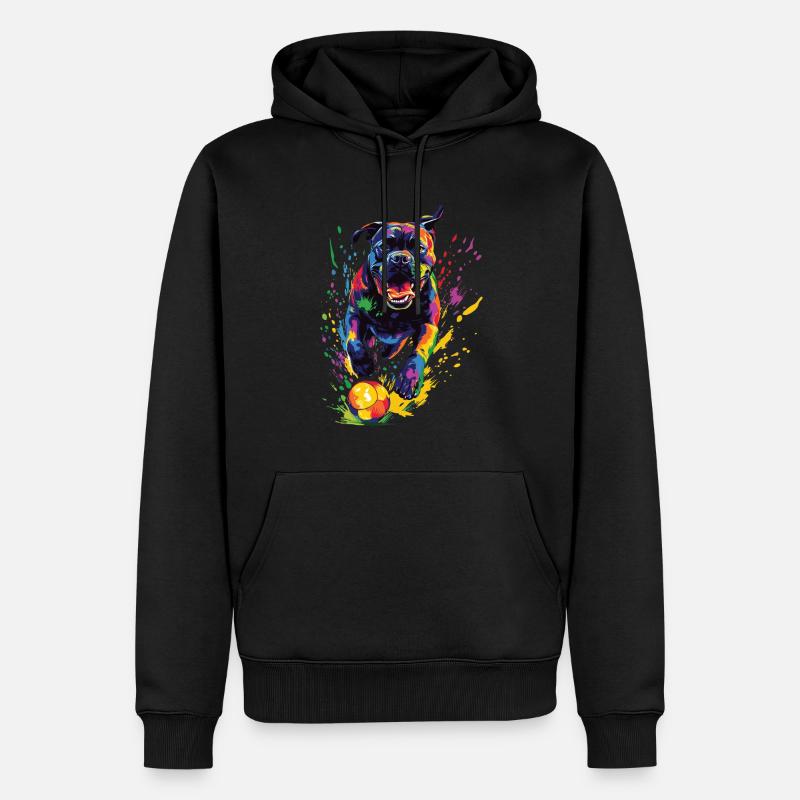 Cane Corso - Männer Premium Bio Hoodie - Schwarz