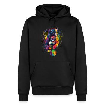 Bullmastiff - Männer Premium Bio Hoodie - Schwarz - Vorne - Nico (187cm)