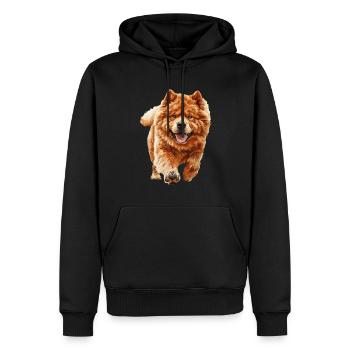Chow-Chow - Männer Premium Bio Hoodie - Schwarz - Vorne - Nico (187cm)