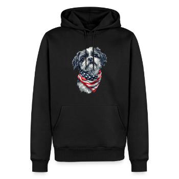 Shih Tzu - Männer Premium Bio Hoodie - Schwarz - Vorne - Nico (187cm)