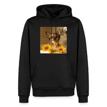 Chihuahua - Männer Premium Bio Hoodie - Schwarz - Vorne - Nico (187cm)