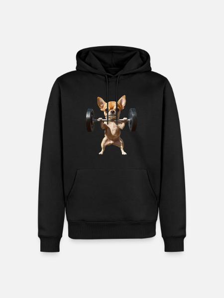 Chihuahua - Männer Premium Bio Hoodie - Schwarz