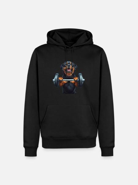 Rottweiler - Männer Premium Bio Hoodie - Schwarz