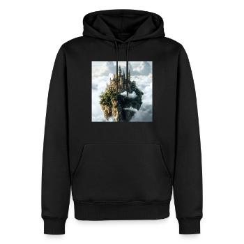 Mittelalterliche Burg - Männer Premium Bio Hoodie - Schwarz - Vorne - Nico (187cm)