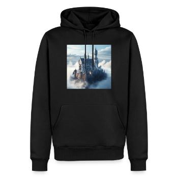 Mittelalterliche Burg - Männer Premium Bio Hoodie - Schwarz - Vorne - Nico (187cm)