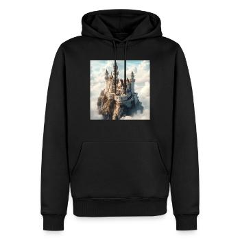 Mittelalterliche Burg - Männer Premium Bio Hoodie - Schwarz - Vorne - Nico (187cm)
