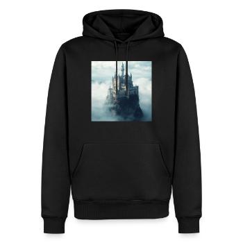 Mittelalterliche Burg - Männer Premium Bio Hoodie - Schwarz - Vorne - Nico (187cm)
