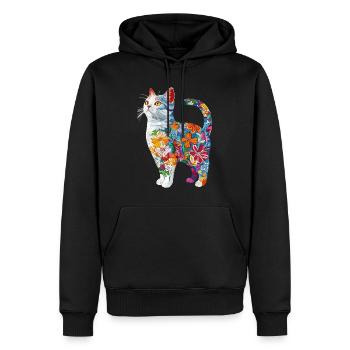 Britisch Kurzhaar - Männer Premium Bio Hoodie - Schwarz - Vorne - Nico (187cm)