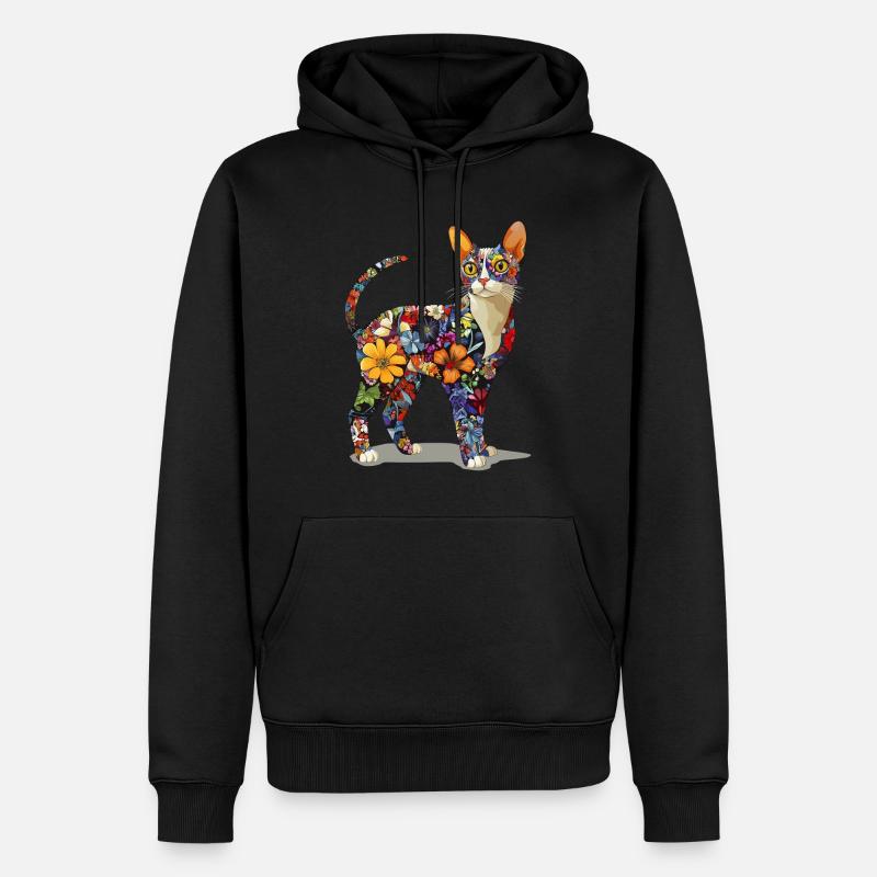 Devon Rex - Männer Premium Bio Hoodie - Schwarz