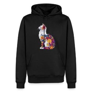 Türkisch Angora - Männer Premium Bio Hoodie - Schwarz - Vorne - Nico (187cm)