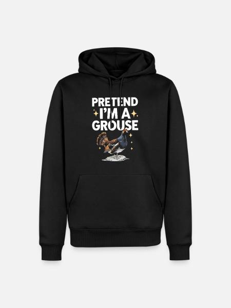 Auerhahn - Männer Premium Bio Hoodie - Schwarz