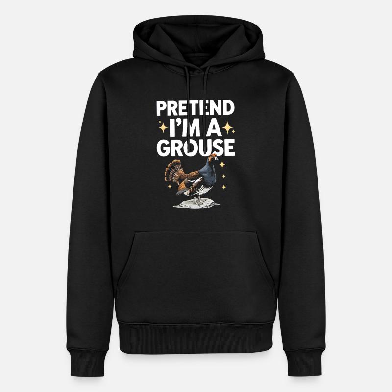Auerhahn - Männer Premium Bio Hoodie - Schwarz