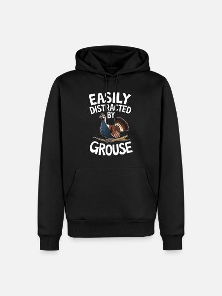 Auerhahn - Männer Premium Bio Hoodie - Schwarz