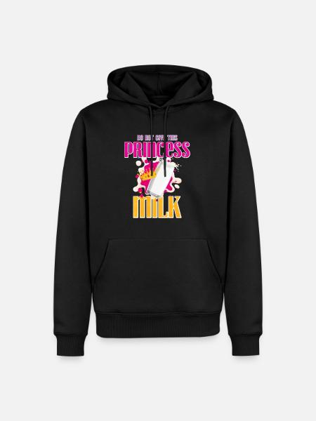 Milch - Männer Premium Bio Hoodie - Schwarz