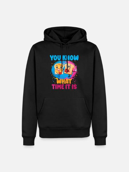 Erdnussbutter - Männer Premium Bio Hoodie - Schwarz