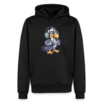 Geier - Männer Premium Bio Hoodie - Schwarz - Vorne - Nico (187cm)