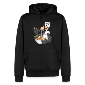 Geier - Männer Premium Bio Hoodie - Schwarz - Vorne - Nico (187cm)