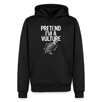 Geier - Männer Premium Bio Hoodie - Schwarz - Vorne - Nico (187cm)