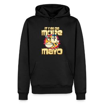 Mayonnaise - Männer Premium Bio Hoodie - Schwarz - Vorne - Nico (187cm)