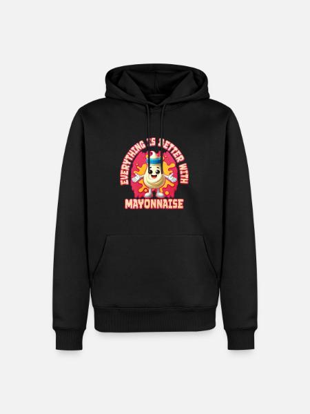 Mayonnaise - Männer Premium Bio Hoodie - Schwarz