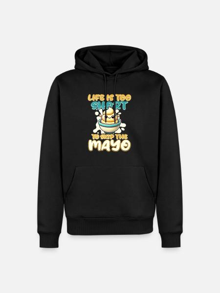 Mayonnaise - Männer Premium Bio Hoodie - Schwarz