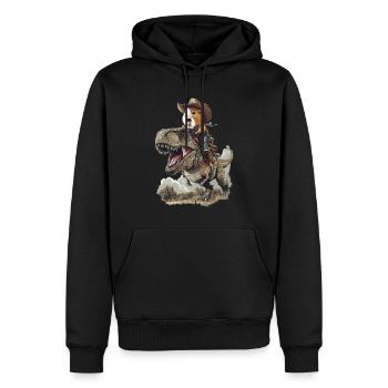 Meerschweinchen - Männer Premium Bio Hoodie - Schwarz - Vorne - Nico (187cm)