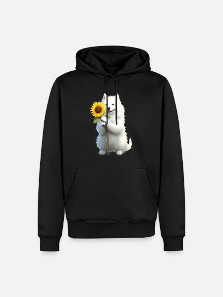 Samojede - Männer Premium Bio Hoodie - Schwarz