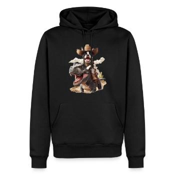 Boston Terrier - Männer Premium Bio Hoodie - Schwarz - Vorne - Nico (187cm)