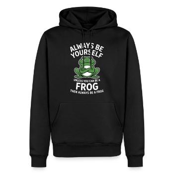 Frog Saying Toad Funny Frogs Gift - Men’s Premium Organic Hoodie - black - Front - Nico (187cm)
