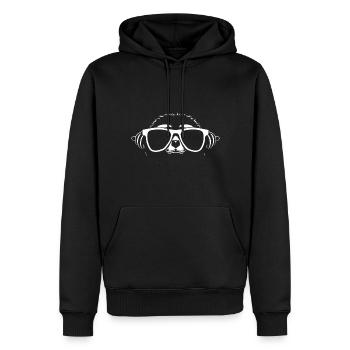 Sloths Anime Sloth Manga Sloth Sunglasses - Men’s Premium Organic Hoodie - black - Front - Nico (187cm)