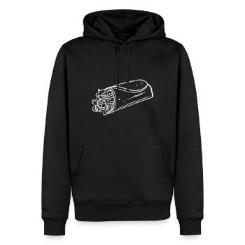 Burrito Symbol - Männer Premium Bio Hoodie - Schwarz - Vorne - Nico (187cm)