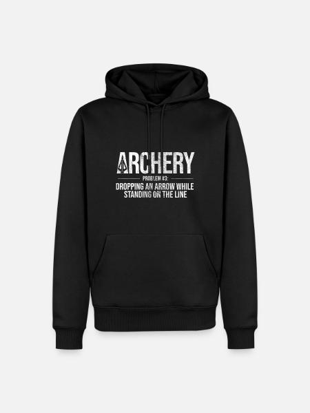 Bogenschießen Archery - Männer Premium Bio Hoodie - Schwarz