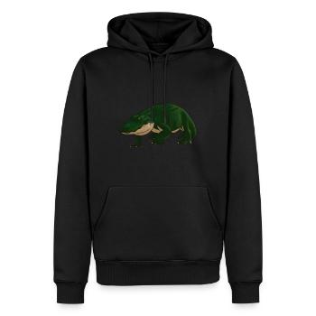 Alligator - Men’s Premium Organic Hoodie - black - Front - Nico (187cm)