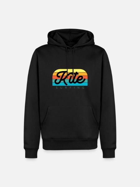 Kitesurfen Kitesurf Kitesurfer Kiteboard - Männer Premium Bio Hoodie - Schwarz