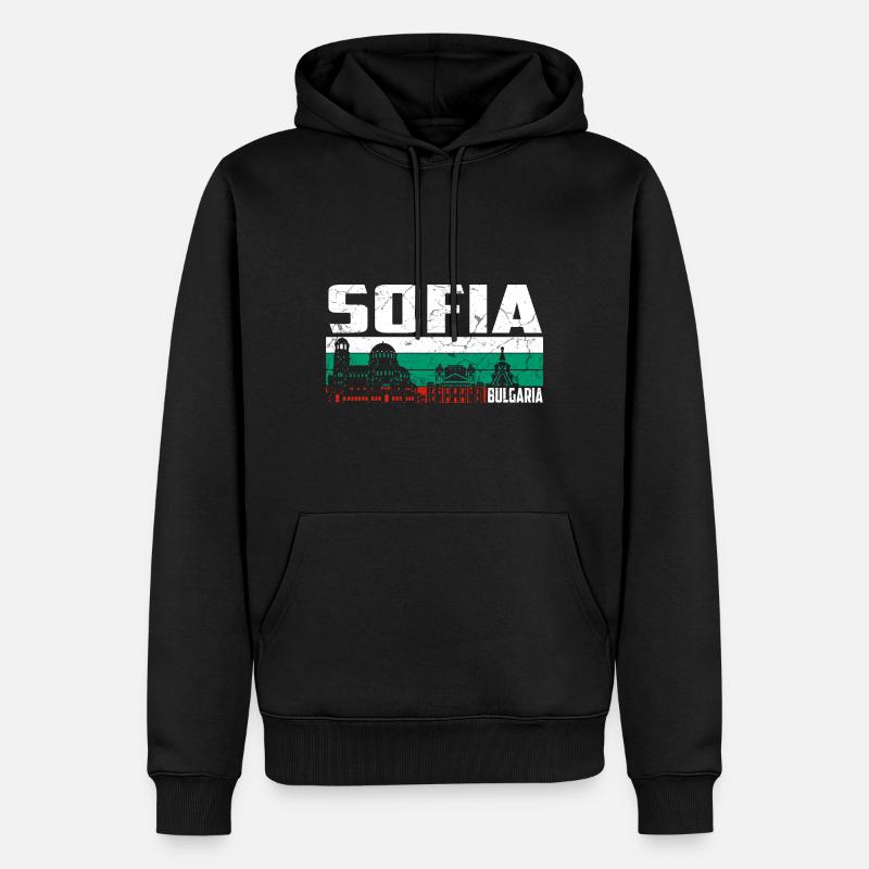 Sofia Bulgarie - Sweat à capuche Premium bio Homme - noir