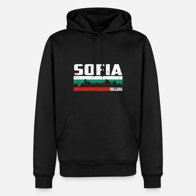 Sofia Bulgarie - Sweat à capuche Premium bio Homme - noir