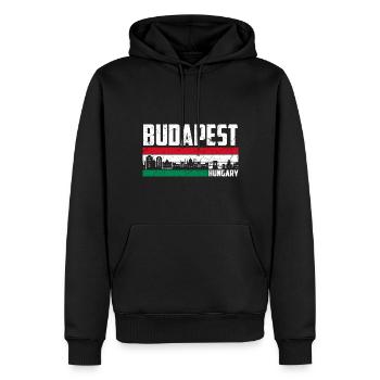 Budapest Ungarn Stadt - Männer Premium Bio Hoodie - Schwarz - Vorne - Nico (187cm)