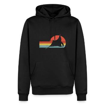 Mantarochen Retro Vintage Mantarochen Liebhaber - Männer Premium Bio Hoodie - Schwarz - Vorne - Nico (187cm)